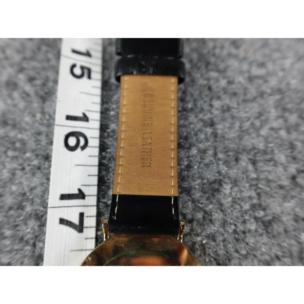 Daniel Wellington Classic 40mm‎ Black Dial Rose Gold Tone Watch Leather Strap